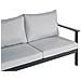 Divano Da Giardino 3 Posti Kiato Metallo Grigio Chiaro - Foto miniatura 6