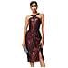 Vestito Rosso Vintage Con Paillettes S - Foto miniatura 1