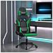 Sedia da Gaming Nera e Verde in Similpelle - Foto miniatura 6