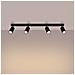 Lampada A Soffitto Karbon 4l Nero Sl. 1584 - Minimalista Lampada Da Soffitto Nero 16.5x81x6.5 Cm - Foto miniatura 3
