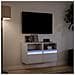 Mobili TV a Parete con Luci LED 2pz Bianchi 40x30x40 cm - Foto miniatura 6