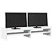 Supporto Per Monitor Bianco 100x27x20 Cm In Legno Multistrato - Foto miniatura 3