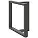 Gambe Tavolo Pranzo A T 2pz Antracite 70x35x(72-73) Cm Acciaio - Foto miniatura 3
