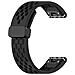 Cinturino In Silicone Per Garmin 22 Mm - Bianco Black - Foto miniatura 3