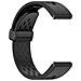Cinturino In Silicone Per Garmin 22 Mm - Bianco Black - Foto miniatura 4