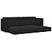 Divano Letto 2-in-1 Nero 213x144x60 cm - Foto miniatura 5