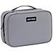 Elegante Beauty Case Da Viaggio In Pelle Pu Per Uomo Grey - Foto miniatura 1