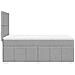Giroletto a Molle con Materasso Grigio Chiaro 80x200 cm Tessuto - Foto miniatura 7