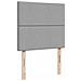Giroletto a Molle con Materasso Grigio Chiaro 80x200 cm Tessuto - Foto miniatura 9