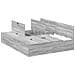 Struttura Letto con Contenitore  Grigio Sonoma 160x200 cm - Foto miniatura 1