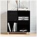 Armadio per dischi  Nero Rovere 84,5x38x89 cm Legno ingegnerizzato - Foto miniatura 2