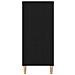 Armadio per dischi  Nero Rovere 84,5x38x89 cm Legno ingegnerizzato - Foto miniatura 4