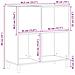 Armadio per dischi  Nero Rovere 84,5x38x89 cm Legno ingegnerizzato - Foto miniatura 7