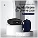 Custodia In Silicone Nera Con Moschettone Per Redmi Buds 6 Active - Foto miniatura 4