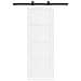 Porta Scorrevole con Set di Ferramenta 'ORKDAL'Bianca Legno Massello di Pino - Foto miniatura 4