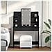 Toeletta  con luci LED Nero Rovere 96x40x142 cm - Foto miniatura 2