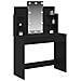 Toeletta  con luci LED Nero Rovere 96x40x142 cm - Foto miniatura 3