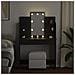 Toeletta  con luci LED Nero Rovere 96x40x142 cm - Foto miniatura 4