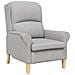 poltrona Grigio nuvola 76 x 94 x 102 cm Tessuto - Foto miniatura 1