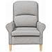 poltrona Grigio nuvola 76 x 94 x 102 cm Tessuto - Foto miniatura 4