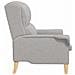 poltrona Grigio nuvola 76 x 94 x 102 cm Tessuto - Foto miniatura 5