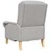 poltrona Grigio nuvola 76 x 94 x 102 cm Tessuto - Foto miniatura 6