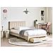 Letto Con Cassetti Contenitori Velluto Lonzac 120 X 200 Cm Beige - Foto miniatura 1