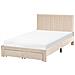 Letto Con Cassetti Contenitori Velluto Lonzac 120 X 200 Cm Beige - Foto miniatura 3