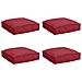 Cuscino per seduta pallet 4 pcs Rosso Vino 40 x 40 x 8 cm - Foto miniatura 1