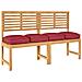 Cuscino per seduta pallet 4 pcs Rosso Vino 40 x 40 x 8 cm - Foto miniatura 3