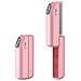 Mini Spazzola Lisciante Portatile Senza Fili Rosa Con 3 Impostazioni Di Temperatura - Foto miniatura 5