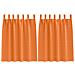 Tende con tende 2 pcs Arancione Vivo 140x140cm Poliestere - Foto miniatura 1