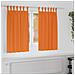 Tende con tende 2 pcs Arancione Vivo 140x140cm Poliestere - Foto miniatura 2