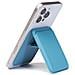 Portafoglio Magnetico Porta Telefono Compatibile Con Apple Magsafe - Custodia Con Supporto In Pelle Pu Blue - Foto miniatura 4