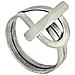 Chiusura Ad Anello In Ottone Placcato Argento Sterling 10µ - Foto miniatura 1
