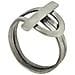 Chiusura Ad Anello In Ottone Placcato Argento Sterling 10µ - Foto miniatura 3