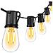 Catena Luminosa Decorativa A Led Da 15m 1w - Lampadine Trasparenti, Spina Ue - Perfetta Per Ambienti Esterni - Foto miniatura 1