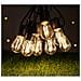 Catena Luminosa Decorativa A Led Da 15m 1w - Lampadine Trasparenti, Spina Ue - Perfetta Per Ambienti Esterni - Foto miniatura 3