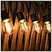 Catena Luminosa Decorativa A Led Da 15m 1w - Lampadine Trasparenti, Spina Ue - Perfetta Per Ambienti Esterni - Foto miniatura 4