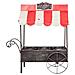 Carrello Portafiori In Metallo 43,5x27x52,5h - Foto miniatura 2
