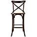 Sgabello In Legno E Seduta In Rattan Marrone 45x53x75/116h - Foto miniatura 2