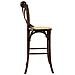 Sgabello In Legno E Seduta In Rattan Marrone 45x53x75/116h - Foto miniatura 3