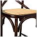 Sgabello In Legno E Seduta In Rattan Marrone 45x53x75/116h - Foto miniatura 5