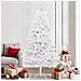 Albero di Natale Artificiale con Rami Pieghevoli Bianco 210 cm - Foto miniatura 2