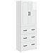 Set di armadi 2 pcs Bianco Lucido 66 x 34,5 x 87 cm - Foto miniatura 1