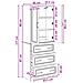 Set di armadi 2 pcs Bianco Lucido 66 x 34,5 x 87 cm - Foto miniatura 8
