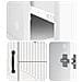 Credenza Bianco Lucido 89 x 34,5 x 57 cm Legno ingegnerizzato - Foto miniatura 7