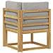 Set di divani da esterno Bianco e Grigio Chiaro 51 x 54 x 73 cm - Foto miniatura 5