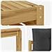 Set divani 6 pcs Bianco e Antracite Legno di Acacia Massello - Foto miniatura 5