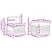 Set divani 6 pcs Bianco e Antracite Legno di Acacia Massello - Foto miniatura 7